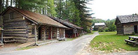 the main street down the Homestead