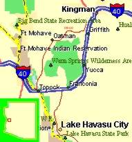oatman arizona map az town ghost