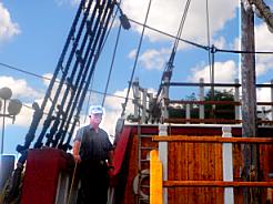 up from the quarter deck